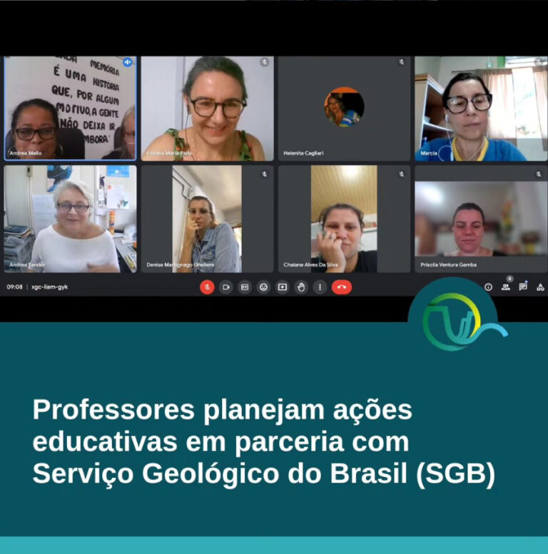 Professores planejam ações educativas em parceria com Serviço Geológico do Brasil (SGB)